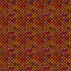 Geometrical seamless square pattern background - abstract vector graphic design from diagonal squares