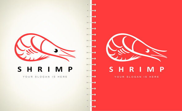 Shrimp Logo Vector. Logo Design.