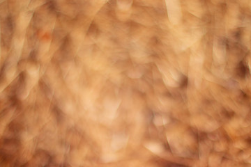 Hay blurred background. Blurred Background of orange yellow foliage