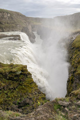 Waterfall Gullfoss  - Iceland