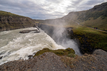 Waterfall Gullfoss  - Iceland © Marcin Kumorek