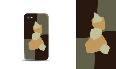 abstract colorful phone case design template