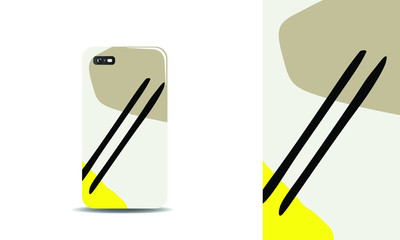 abstract colorful phone case design template