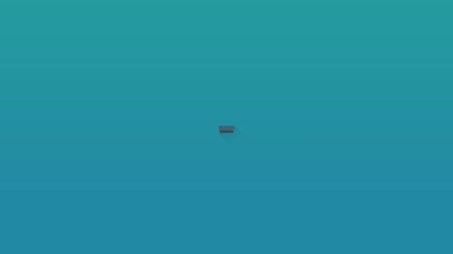 Broyeur de documents en action (flat design)