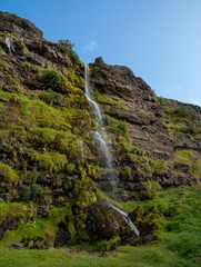 Small waterfall in Thorsteins Grove Iceland