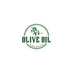 Olive oil logo for product label - food herb nature