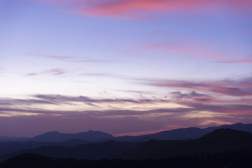 Obraz premium Storm cloudy sky in purple shades