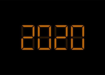 2020 Digital Numbers illustration