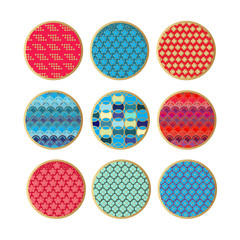 Set asian round elements1