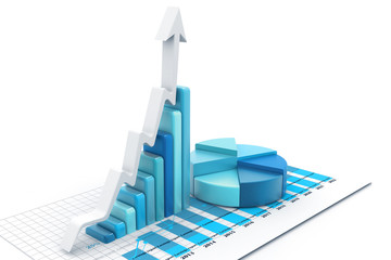 Business chart and graph
