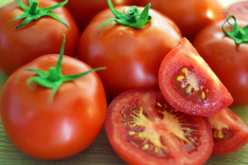 tomatoes on the vine