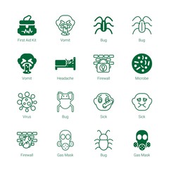 virus icons