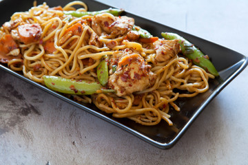 Spicy Chicken Noodles with Vegetables