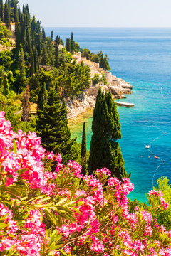View of stunning Sveti Jakov beach in Dubrovnik, Croatia