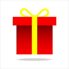 Illustration of gift icon on white background - Vector