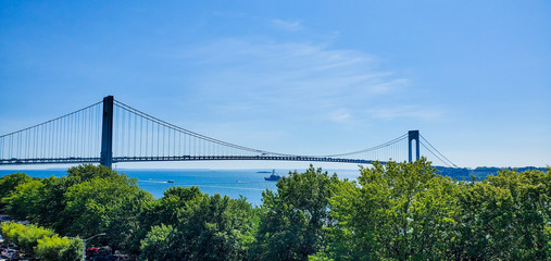 Verrazzano-Narrows bridge in Brooklyn, New York