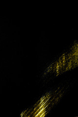 Brush painted gold line