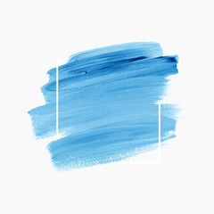 Fototapeta premium Logo brush painted watercolor background vector. Perfect design for headline and sale banner. 