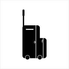 Obraz premium Suitcase Icon Design, Silhouette