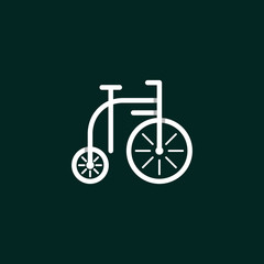 Bike Line Simple Modern Icon Logo Design Template Element Vector
