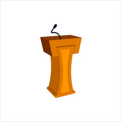 Podium Icon, Dias Icon, Tribune Icon