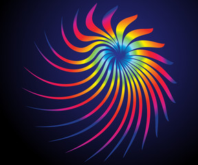 abstract artistic creative colorful rainbow swril