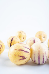Fresh fruit ginseng fruit on white background