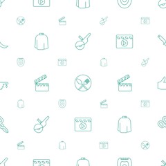 cut icons pattern seamless white background