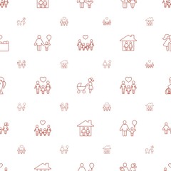 mother icons pattern seamless white background