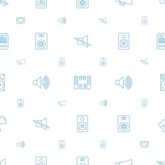 loudspeaker icons pattern seamless white background