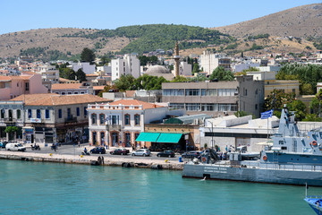 Naklejka premium Hafen von Chios auf der Insel Chios, Griechenland
