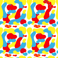 Naklejka premium Hand drawn pattern with brushed lines seamless pattern. Vector