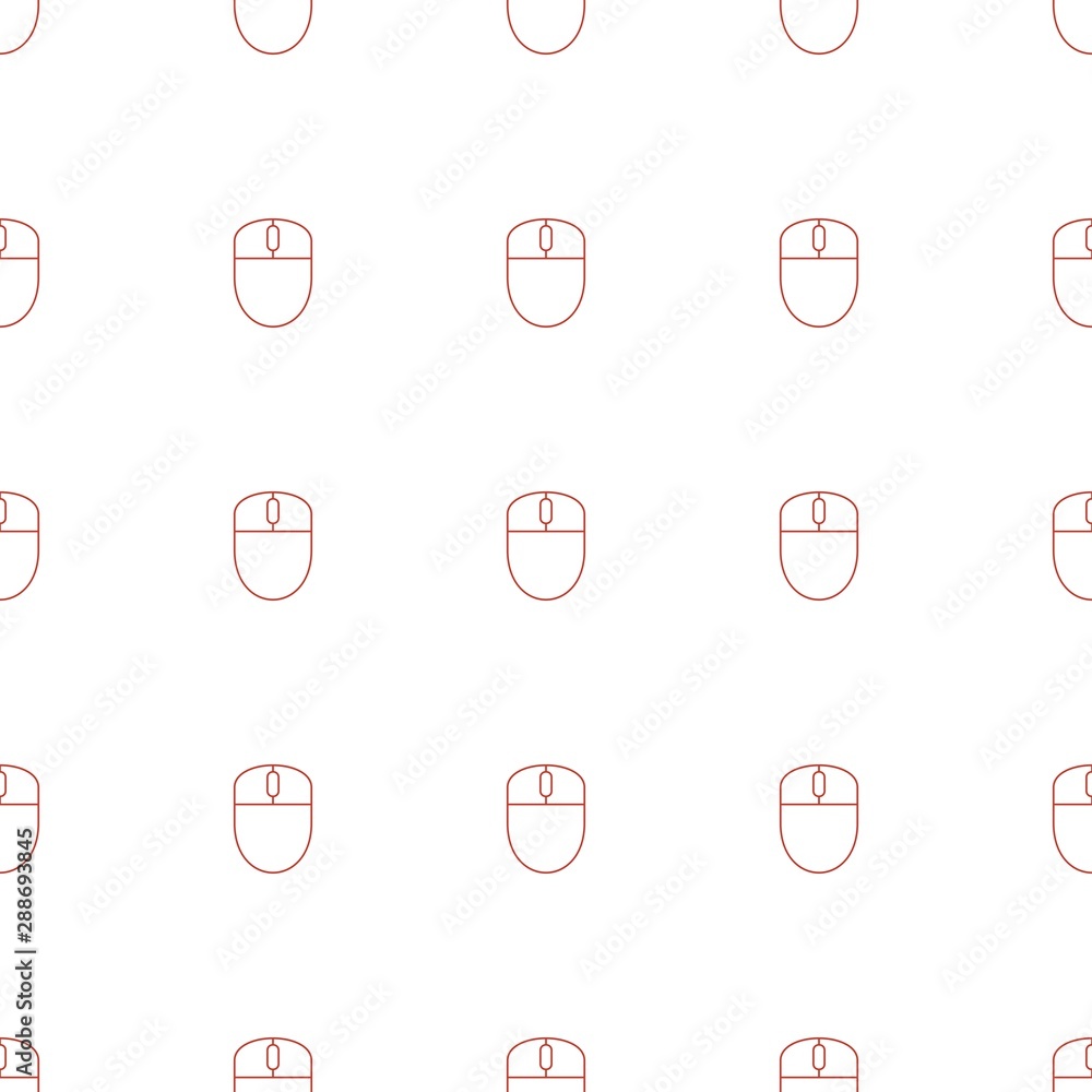 Poster mouse icon pattern seamless white background