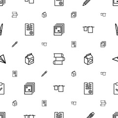 paper icons pattern seamless white background