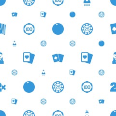 poker icons pattern seamless white background