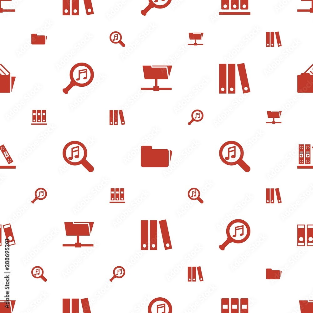 Poster organize icons pattern seamless white background