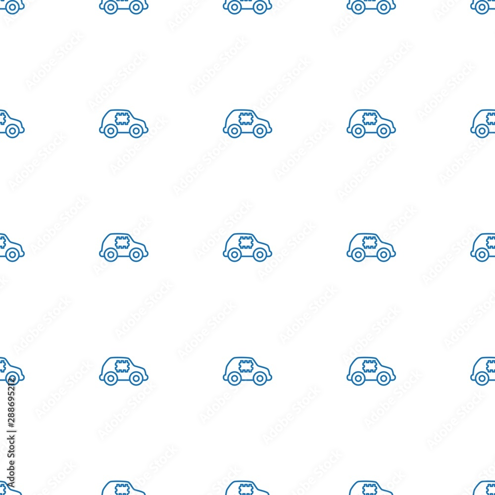 Poster cpu in car icon pattern seamless white background
