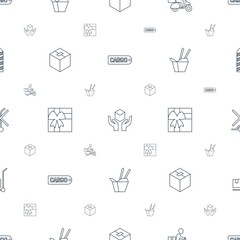 package icons pattern seamless white background