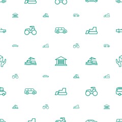 transportation icons pattern seamless white background