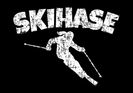 Skihase (Vintage Wei&szlig;)
