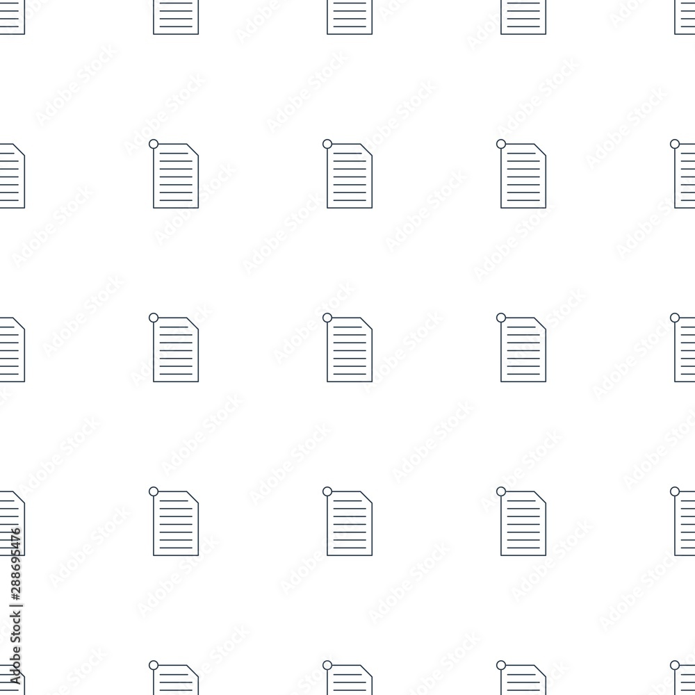 Poster paper pin icon pattern seamless white background
