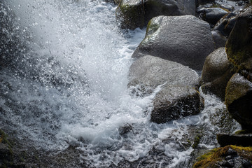 Gluggafoss (also called Merkjárfoss) Inside waterfall Iceland © Marcin Kumorek