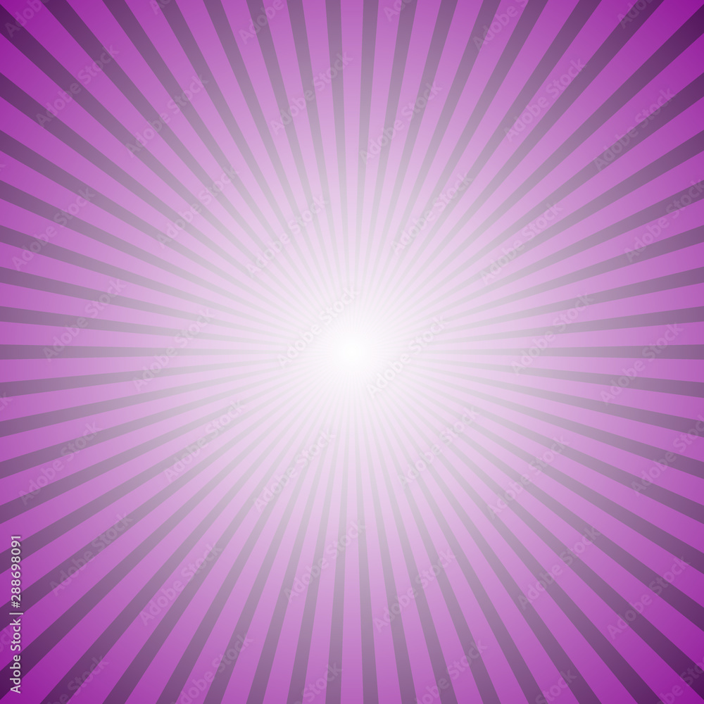 Poster geometric abstract ray burst background - gradient vector design with radial stripe rays