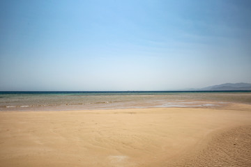 Fototapeta na wymiar Summer background of beach and sea 
