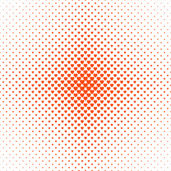 Abstract halftone heart pattern background - vector love concept graphic design
