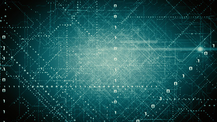 Digital Connectivity, Artificial Intelligence And Data Storage Concept. Futuristic Electronic Circuit Board, Conductors And Neural Signals