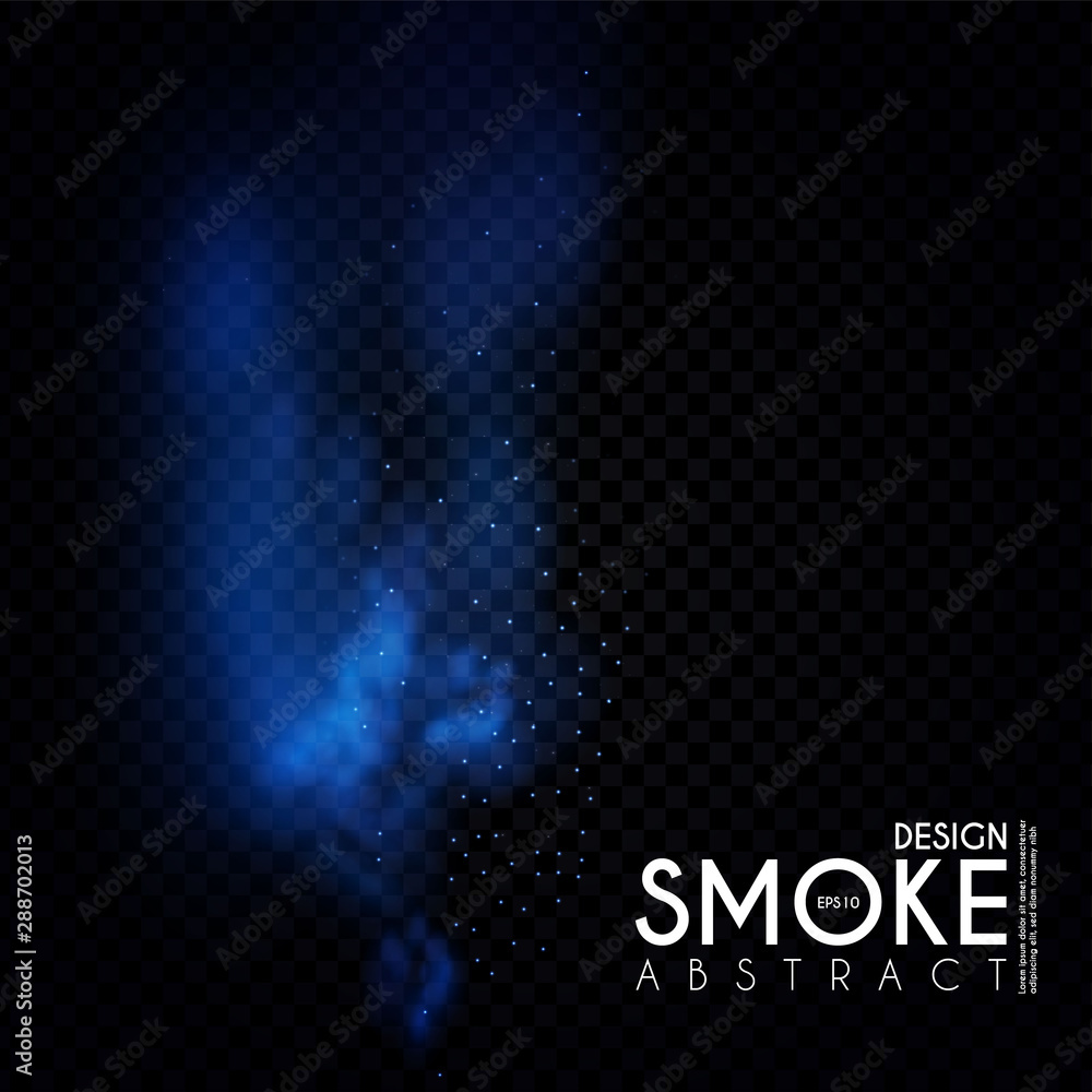 Canvas Prints abstract transparent light wave and smoke effect. magic mist.