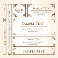 カリグラフィーフレーム　広告　パンフレット　カードデザイン