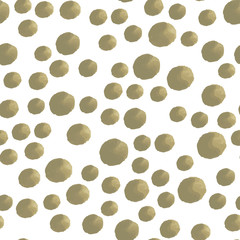 Pattern Seamless are Yellow Polka Dots