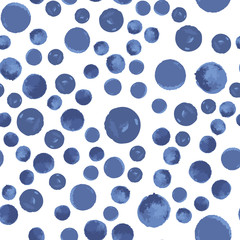 Vector seamless pattern of dots polka